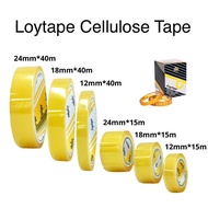 Loytape Cellulose Tape Selotape Office Stationery 12mm/18mm/24mm