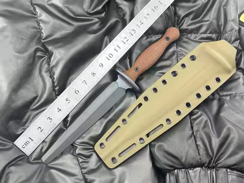 Unique and exquisite 500 tactical double-edged fixed knife, outdoor camping hunting knife, survival 