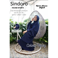 GAMIS SET KHIMAR HIJAB JILBAB CADAR SYARI SINDORO GAMIS JUMBO TERBARU BAHAN WOLFISH PREMIUM ADEM JAT