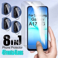 2-8in1 Full Glue Screen protector Film For Samsung Galaxy A17 2025 Camera Protective Glass Samsung A