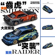 [訂購] 1∶64 車模 藍黃 SUBARU IMPREZA WRX STI RAIDER 合金汽車模型