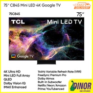 TCL 75 Inch C845 4K UHD Mini-LED QLED Smart TV 75C845