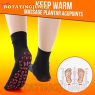 1 Pair Unisex Soft Cotton Middle Socks /  Self-heating Health Sport Socks / Breathable Foot Massager Warm Magnetic Therapy Socks  / Sport Cycling Warm Casual Socks
