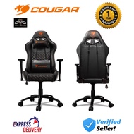 COUGAR - ARMOR PRO Gaming Chair / Breathable PVC Leather & Micro Suede-Like Texture . Black Version