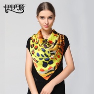 Yi Ai ZSWJ-15XK-KYFZ 100% Mulberry Silk Large Square Scarf 110 * 110cm (Strip) DL