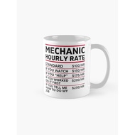 Glass Mug | GIFT | Hampers | Funny mechanical hourly rate Coffee Mug