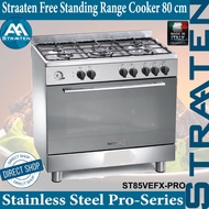 Straaten 80cm Free Standing Cooker ST85VEFX 5-Burner Electric Multi-Function Oven in Stainless Steel