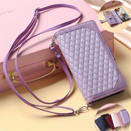Casing For OPPO Find X3 Lite Neo Reno 5 Pro Plus Lite 5Z 5F A17 A17K Realme C65 Narzo 50i 50A 5G Cute Flip Leather Case Long Hand Rope Zipper Wallet Cover
