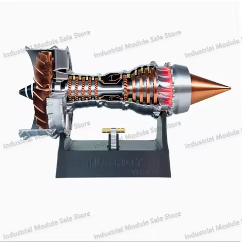 A380Trent 900 Engine 1/16 Turbofan Blade Aircraft Engine Electric Model Ornament Gift Finished Produ