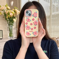 Phone Phone Case iPhone 17 17Air 17Pro 17Promax, Cute Silicone Pink Flowers