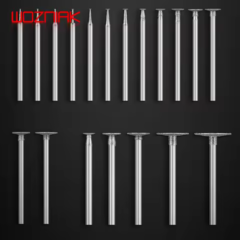 Polishing Pen Accessories Emery Grinding Needle Polish Bit Jade Carving Cutting Replace Head 2.35mm 