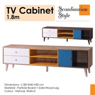 TV CABINET 1.8M / HALL CABINET / MEDIA STORAGE/TV STAND/TV RACK/TV CONSOLE/HALL CABINET/MEDIA CABINET