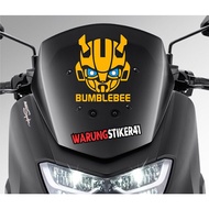 Nmax bumblebee motorcycle visor sticker, custom cutting sticker