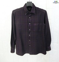 DAKS LONDON แท้ อก41 เสื้อเชิ๊ตแขนยาวลายสก๊อตสปอต