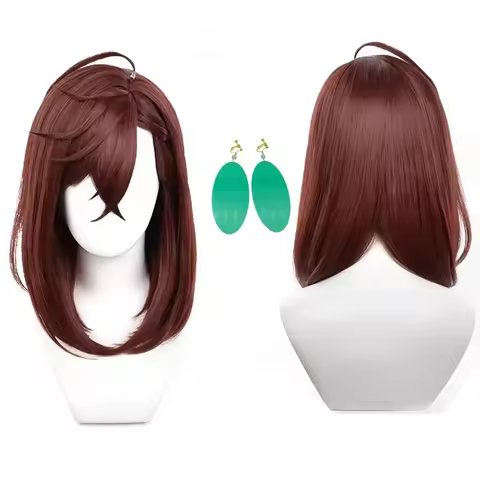 Anime Momo Ayase Cosplay Wig Short Red Brown Wig Cosplay Cosplay Wigs Heat Resistant Synthetic Wigs 