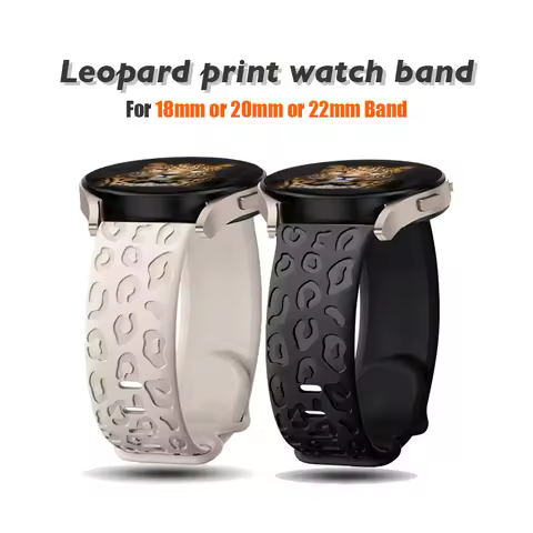 18mm 20mm 22mm Leopard Bracelet for Garmin Venu 3S Band Venu 2S Correa Active 5 Bands Garmin Forerun