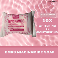 BMRS NIACINAMIDE WITH GLUTATHIONE SOAP - PREMUIM WHITENING SOAP 10X WHITENING / MOISTURIZING With Sc