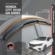 Honda City 2020 To 2025 Honda City GN Series Sedan Hatchback Door Visor Mugen Style 8 cm Width 1.8 m