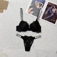 Lingerie Rhinestone Lace Push Up Panties 2-Piece Lingerie Set VDS 4NKU