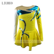 LIUHUO Womens Girls Adult Kid Permance Ballet Rhythmic Gymnastics Competition Leotard Ice Figure Ska