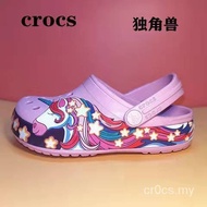 NEW-2023 Summer Crocs unicorn Kids Sandals-Available size C8 - J3