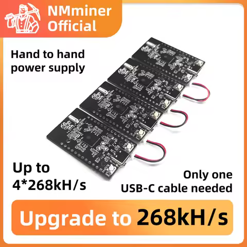 NMMiner Official new code Nerdminer 256KH/s*4=1MH/s deeply optimized ESP32 Mini BTC Solo Lottery Luc
