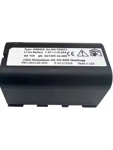 10PCS GEB222 Battery For SWISS ATX1200 GPS1200 GRX1200 Total Stations 7.4V 6000mAh Surveying Instrum