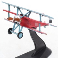 Ready Stock 1/72 Alloy Airplane Model, Fokker DR-I Three-Winged Red Baron, Static Airplane Model.