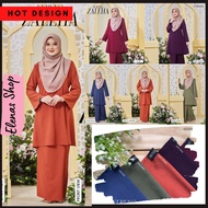ES HASNURI KURUNG ZALEHA BAJU KURUNG MODEN EXCLUSIVE MUSLIMAH BAJU RAYA 2022 Kurung Simple Kosong Pl