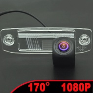 170 ° 1080P AHD Fisheye รถด้านหลังดูกล้องสำหรับ Hyundai Elantra Sonata Accent Tucson Kia Sorento Sportage Carens Opirus รถ