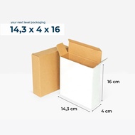 kardus packaging hampers parsel dus 14x14x16cm box packing souvenir