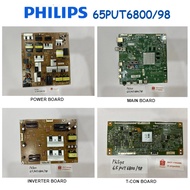 PHILIPS LED TV 65PUT6800/98 65PUT6800 Power Board 715G6887-P01-006-002M Main Board 715G7030-M0H-000-