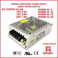 HF40W-SL-5 HF40W-SL-12 HF40W-SF-15 HF40W-SL-24 HF40W-SL-40 Hengfu Swiching Power Supply SMPS