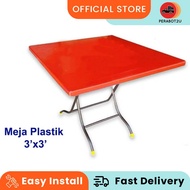 P2U 3V meja petak plastik/ meja kukuh / meja makan / meja kedai makan / meja plastik