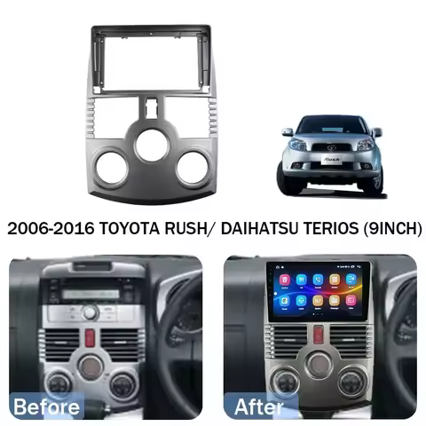 Car Radio Fascia for Toyota RUSH DAIHATSU TERIOS 2006-2016 9INCH Dashboard Installation Kit Stereo P