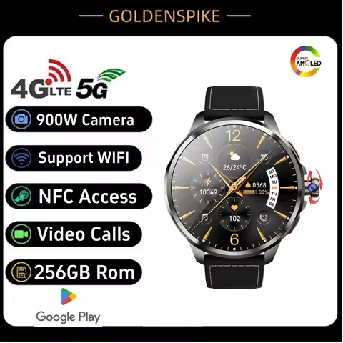 32GB+512GB H99 5G Android Smart Watch With 190° Rotating Camera GPS Position WIFI 1.95inch 720*720 A