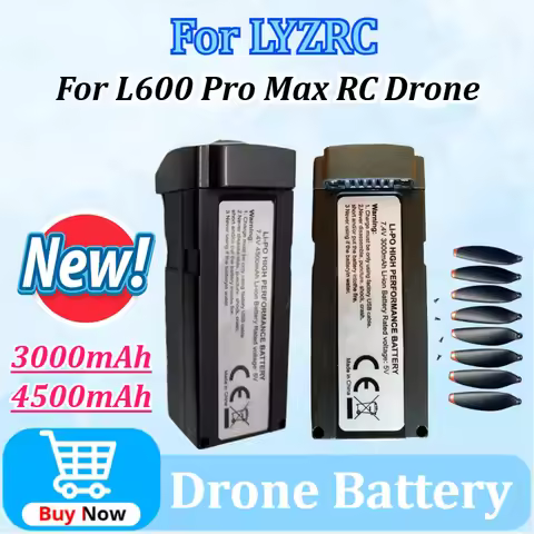 Upgraded 7.4V 3000mAh/4500mAh 30min Battery Life Replacement for LYZRC L600 Pro Max Drone Battery /B