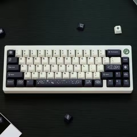 129 Keys White GMK Galaxy Keycaps Cherry Profile GMK Clone Keycap PBT Dye Sublimation Key Caps For M