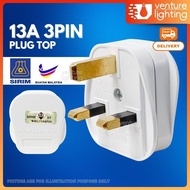 [SIRIM] 13A PLUG TOP Premium 13A Fused 3 Pin Plug DIY Extension 插头