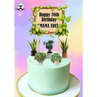 PLANTITAS / PLANTS CAKE TOPPER (D1)
