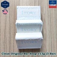 Ivory® Clean  Bar Soap 90 g สบู่ทำความสะอาดผิวหน้าและผิวกาย
