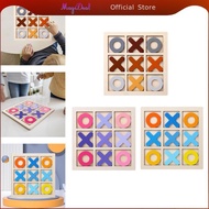 MagiDeal Wooden Tic TAC Toe Game Coffee Table Game Family Board Games Brain Teaser for Families Chil