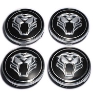 PuraAutoRepair 4PCS 60MM With Metal Aluminum Logo Car Wheel Center Hub Cap Cover for BMW Volkswagen 