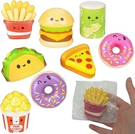 4E's Novelty 24 Pcs Food Squishy Toys for Kids Bulk, Small Squishies Slow Rising, 1.5-2.25 - Sensory Valentines Day Gift for Kid Classroom Exchange, Party Favors by