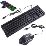 Wired Mechanical Keyboard 104 Keys Type Writer Classic Keyboard Backlit Gaming