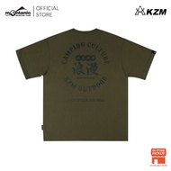 KZM Wild Field Oversized T-Shirt Camping Outfit Baju Hiking Thick Fabric 270 GSM