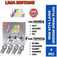 【100% ORIGINAL】NGK 6774 Laser Iridium Spark Plug IZFR6K-13 For Vios/ Camry/ City/ Accord/ Jazz/ Fit