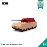 [NAS] German tank model Maus Red Oxide 1/72, 1:72 scale Maus WOT tank military model