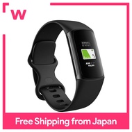 [ใช้ได้กับ Suica] Fitbit Charge 6 Tracker Obsidian/Black [มากถึง7แบตเตอรี่ Life/Gps/ Smartwatch]