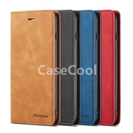 Boutique Street Wear Ultra-Thin Dreamy Genuine Leather Case iPhone5 I6 I7 I8 X XR XSmax Card Side Fl